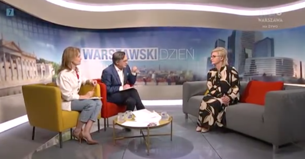 dr Małgorzata Rejmer w TVP3